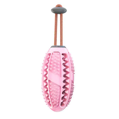 Interactive Dog Food Leakage Toy - Elastic Rubber Ball
