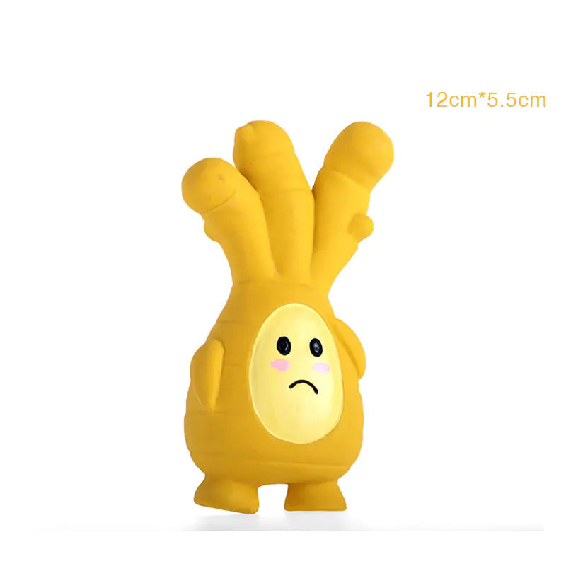 Ginger Garlic Dog Latex Sound Toy