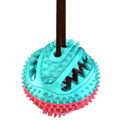 Interactive Dog Food Leakage Toy - Elastic Rubber Ball