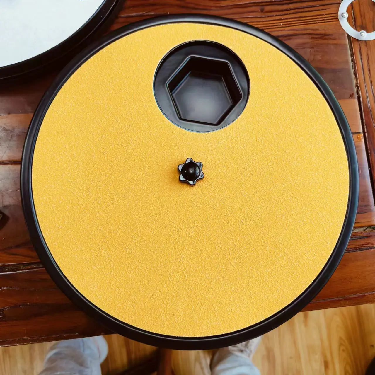 Pet Slow Feed Toy with Rotating Nail File Board